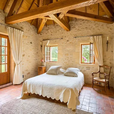 فيلة Mauzac-et-grand-castang Sleeps 16 Pool Wifi *